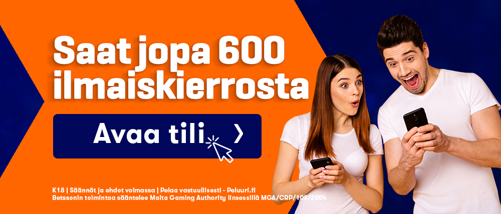 Betsson avaa tili saat ilmaiskierroksia