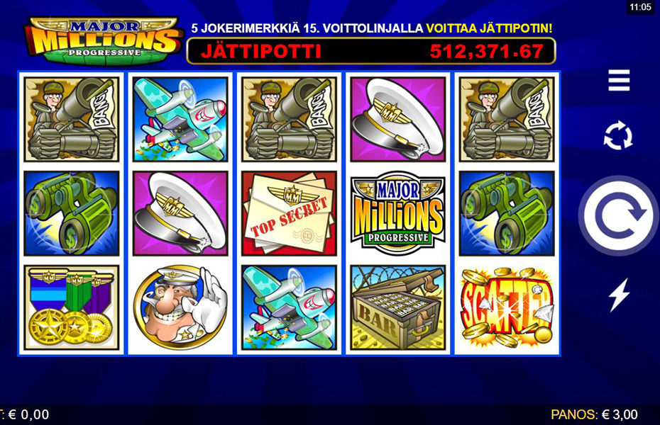major millions betsson