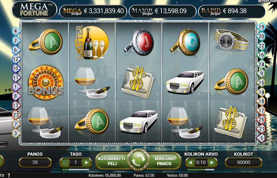 mega fortune betsson